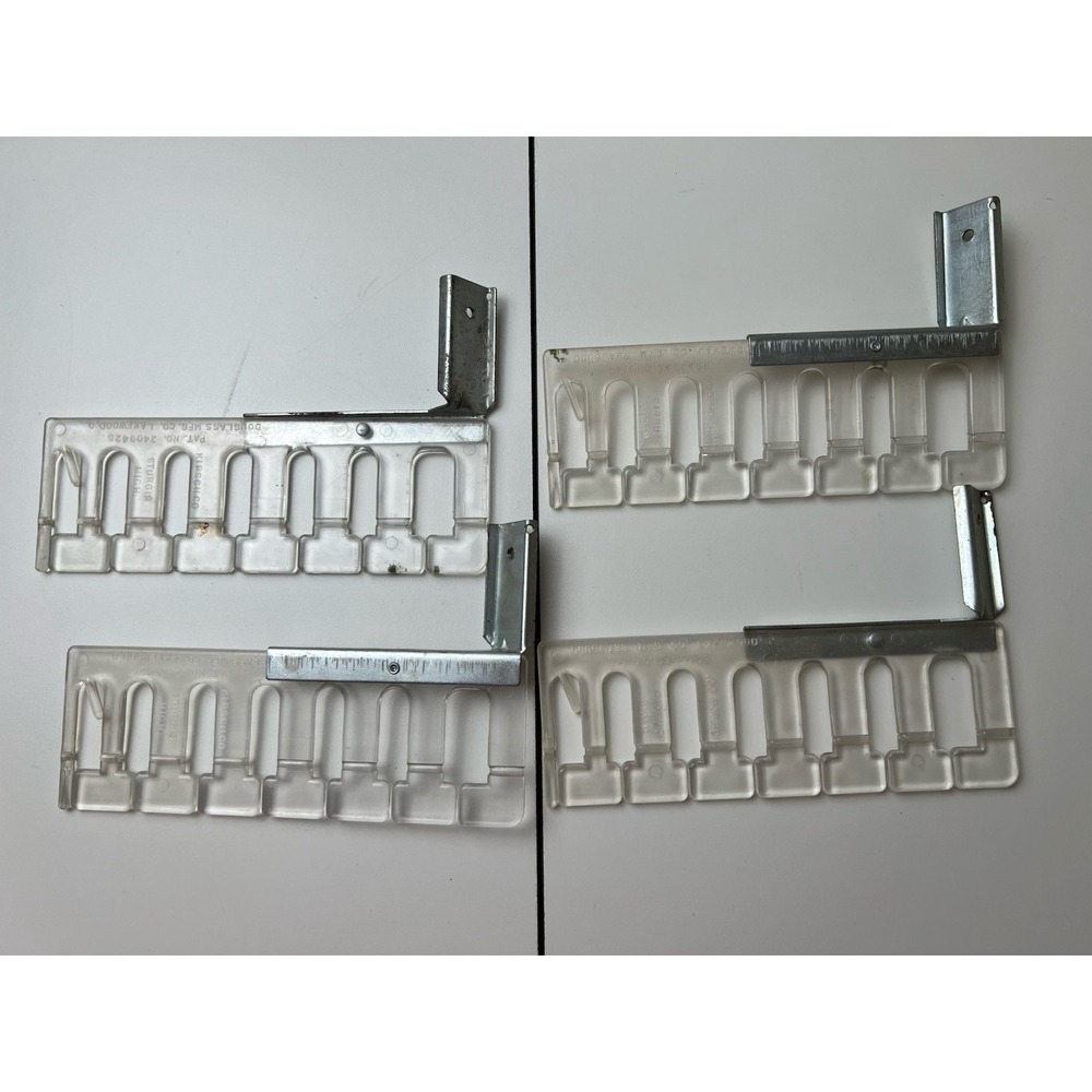 Kirsch Curtain Swag Pleater Clear Acrylic Plastic Hardware 2 Sets No Sew